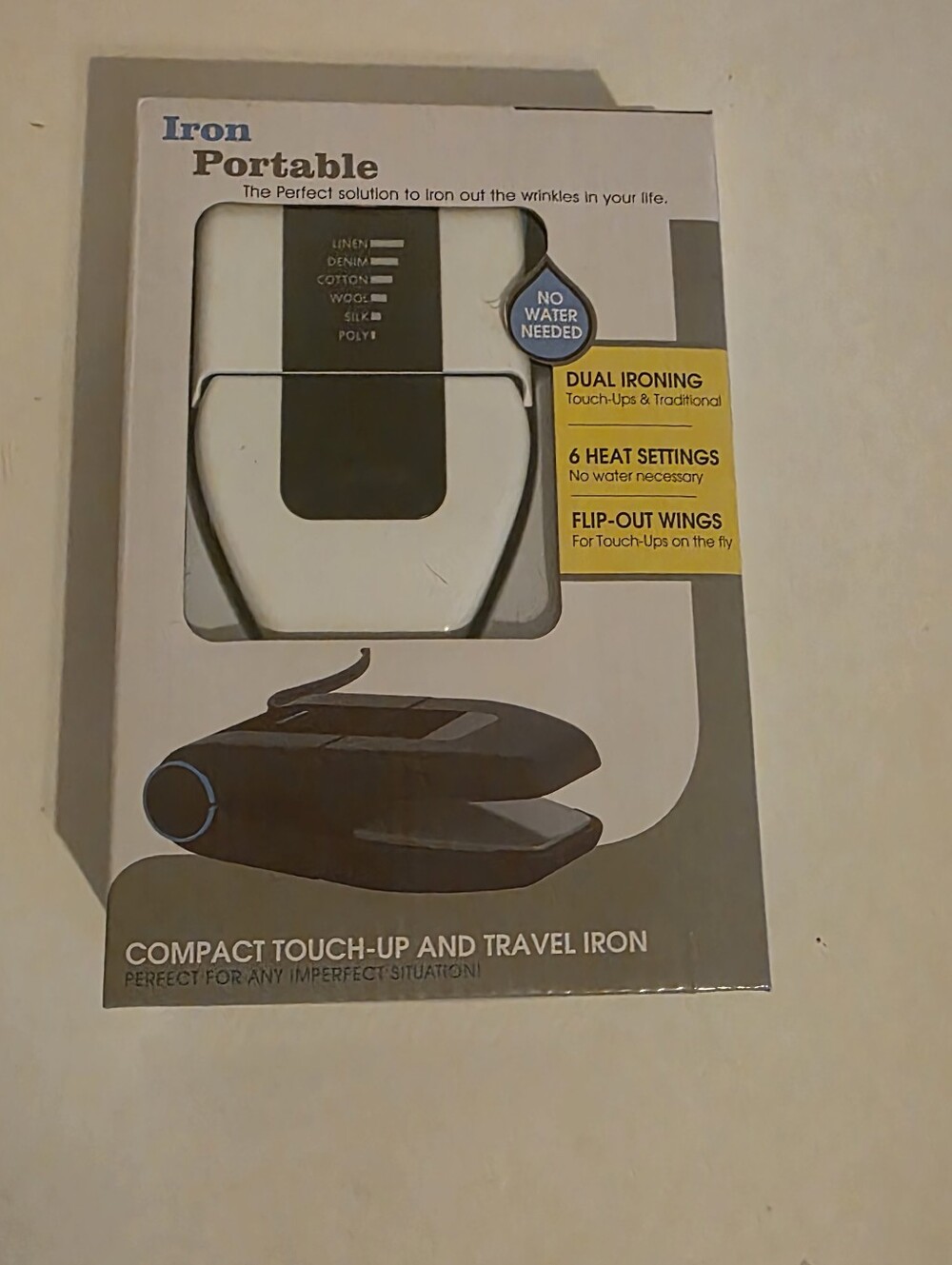 Portable Travel Iron Folding Mini compact touch up Brand new in box